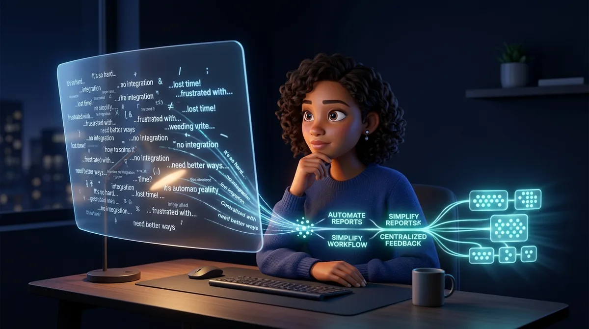 descobrir ideias de produtos observando onde pessoas realmente têm dor